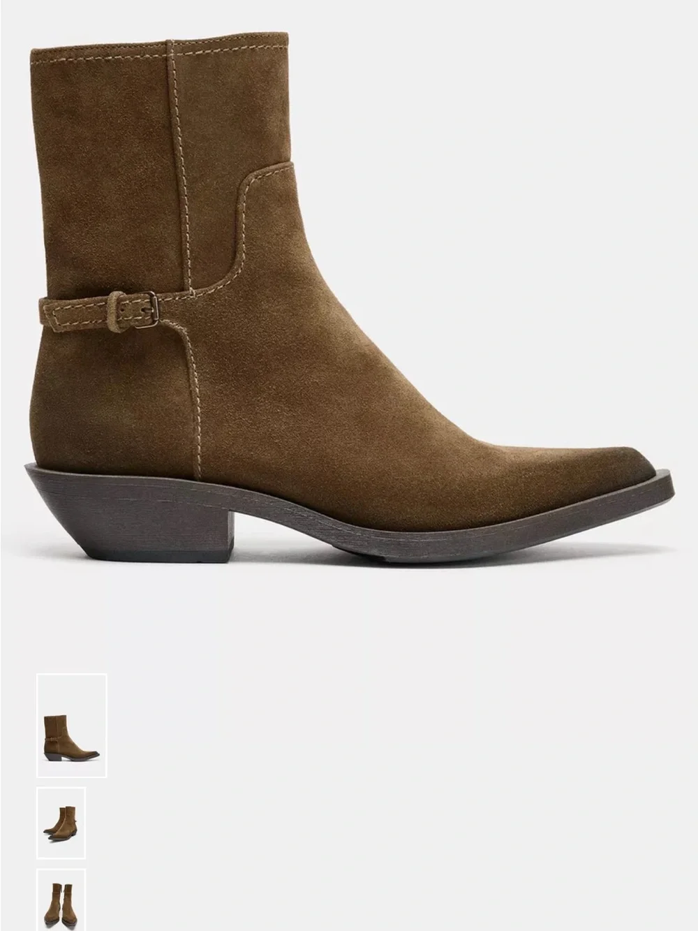 Zara tan suede